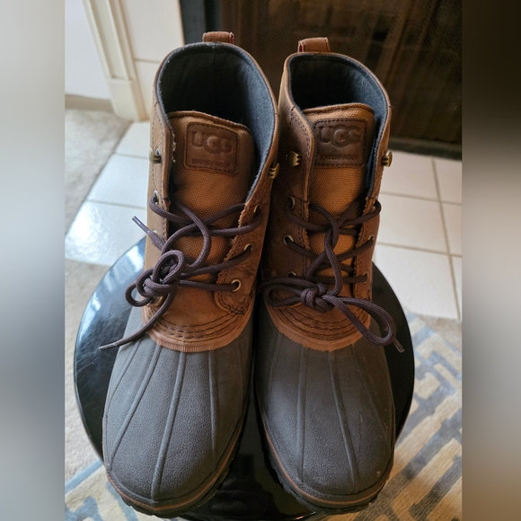 UGG Men's Brown and Gray Zetik Duck Boots Sz 10.5 - Picture 4 of 10